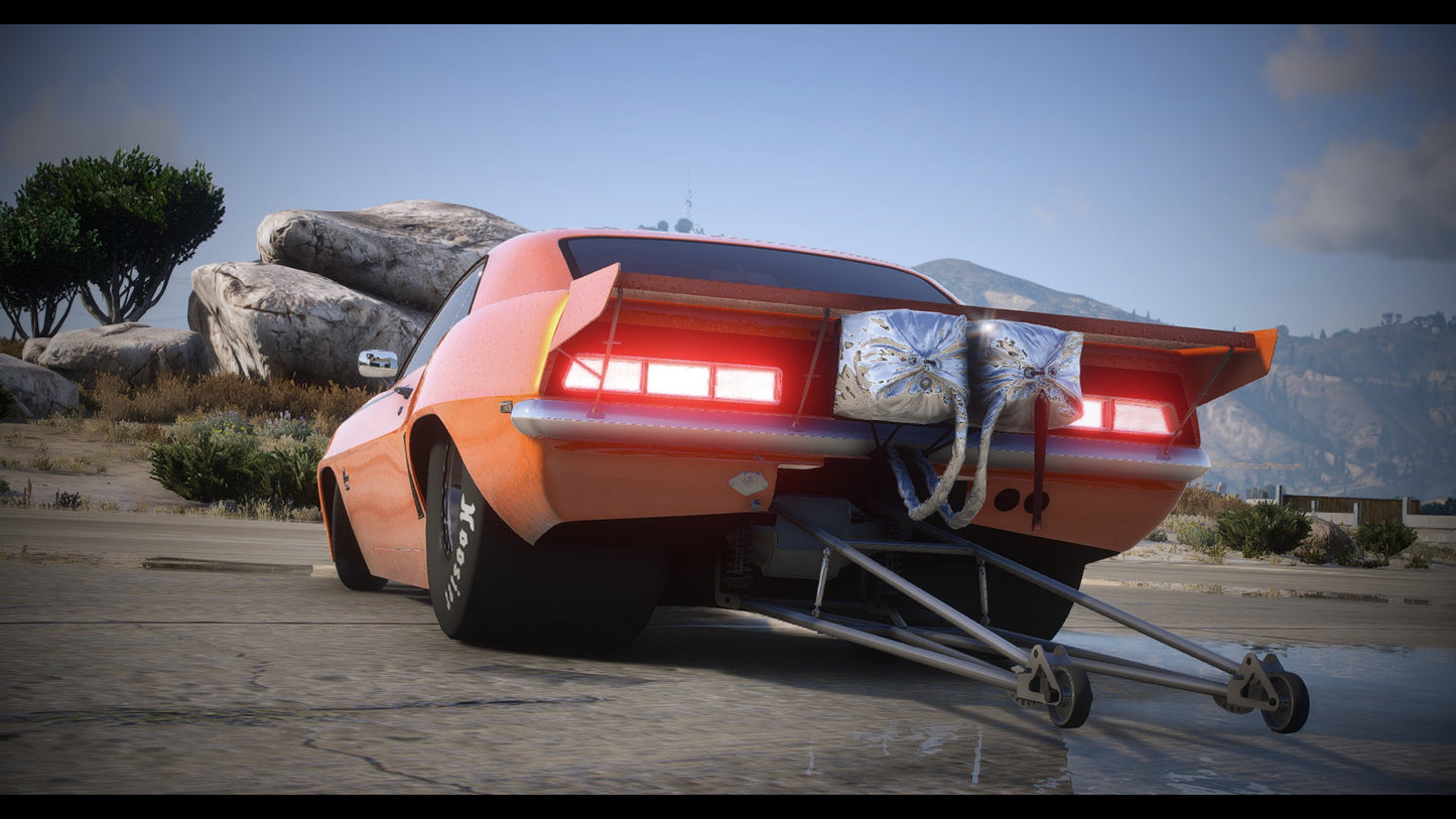 1969 Chevrolet Camaro SS Drag Car "Sick Seconds" + Templated