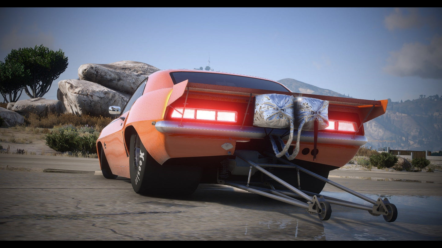 1969 Chevrolet Camaro SS Drag Car "Sick Seconds" + Templated - DEVELOPER Z3D