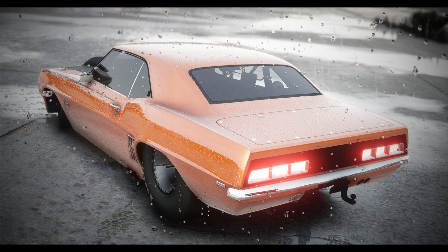 1969 Chevrolet Camaro SS Drag Car "Sick Seconds" + Templated - DEVELOPER Z3D