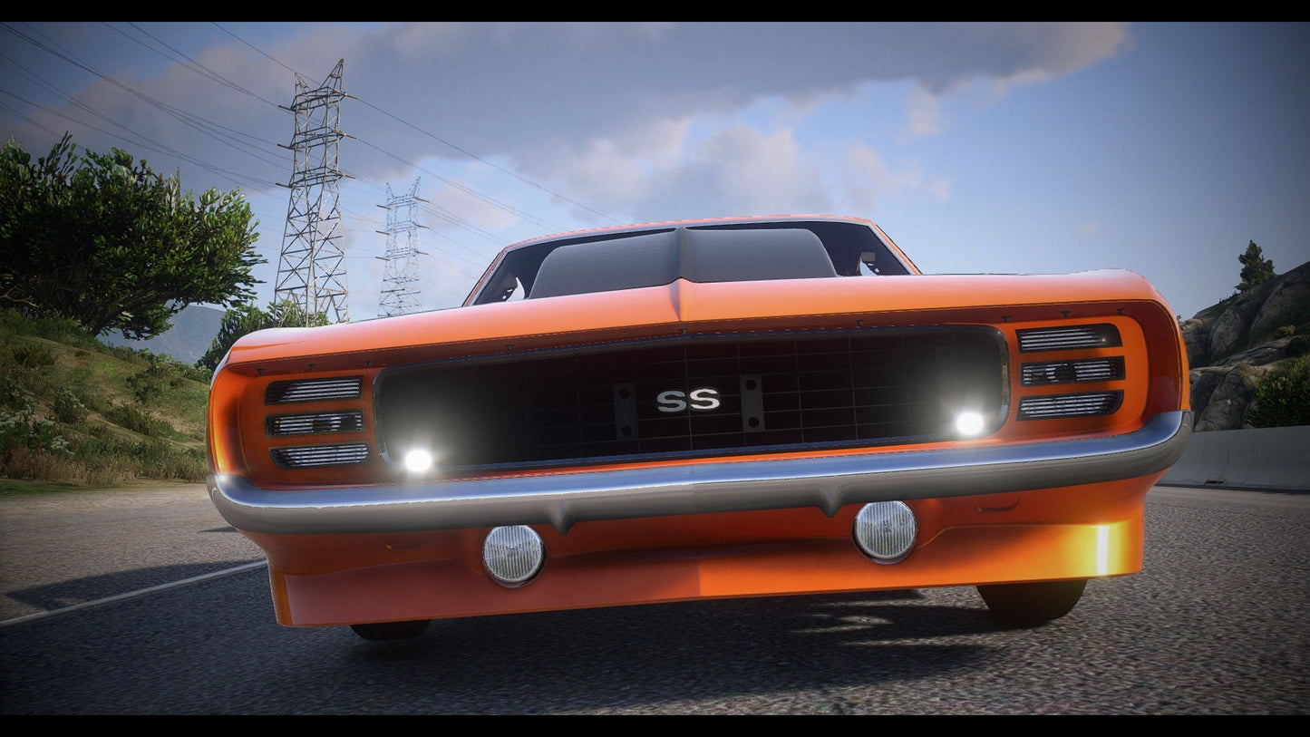 1969 Chevrolet Camaro SS Drag Car "Sick Seconds" + Templated - DEVELOPER Z3D