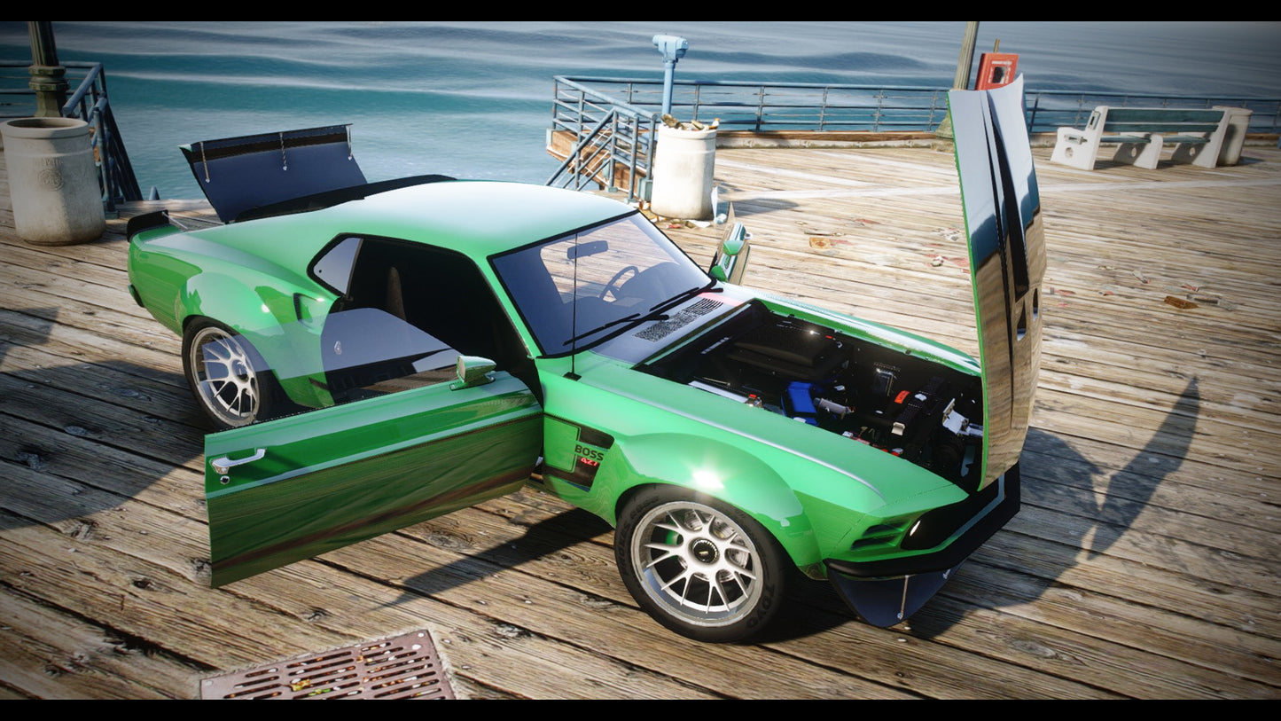 1970 Ford Mustang Boss G.O.M. Styling + Addon Sound
