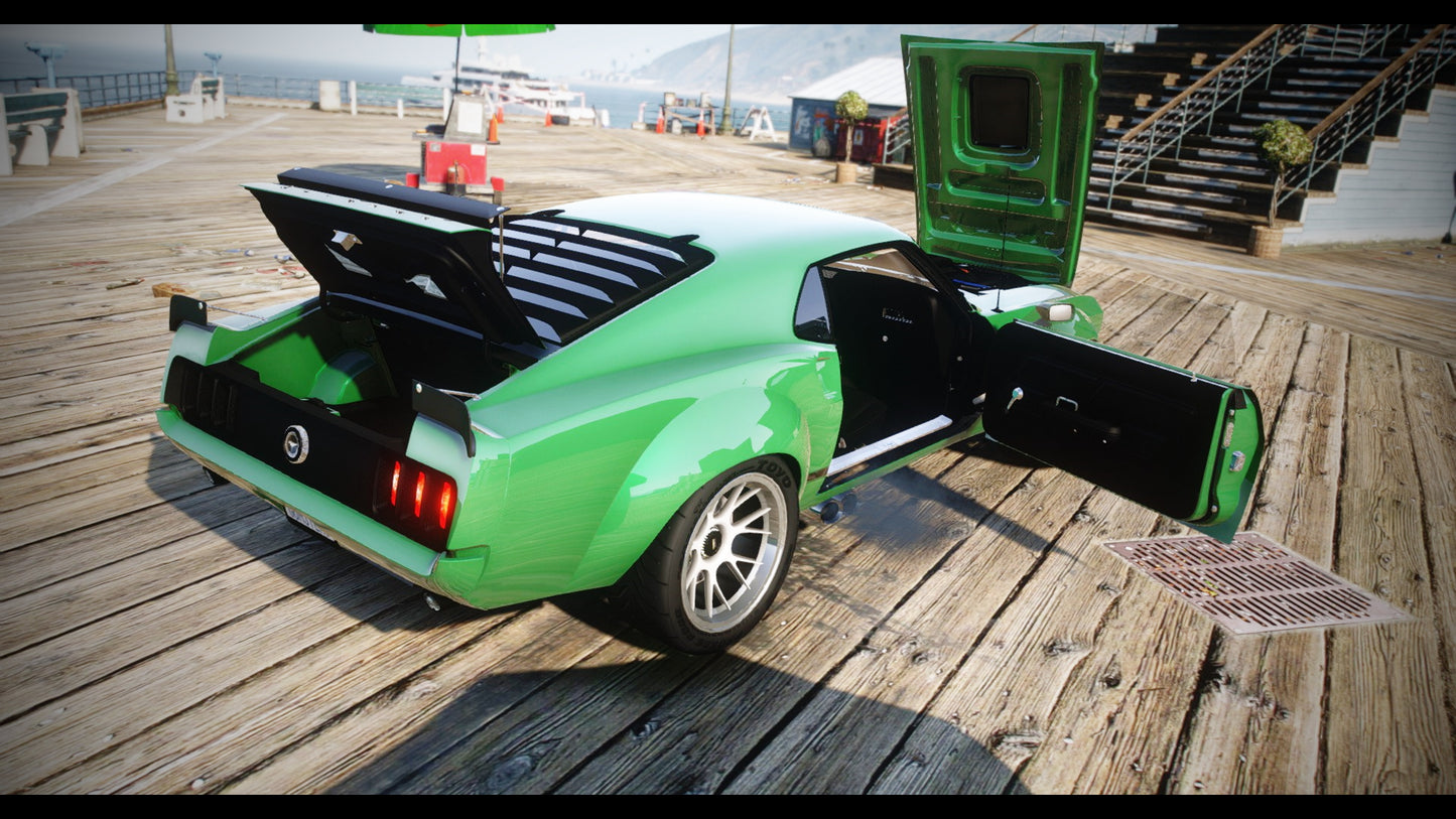 1970 Ford Mustang Boss G.O.M. Styling + Addon Sound