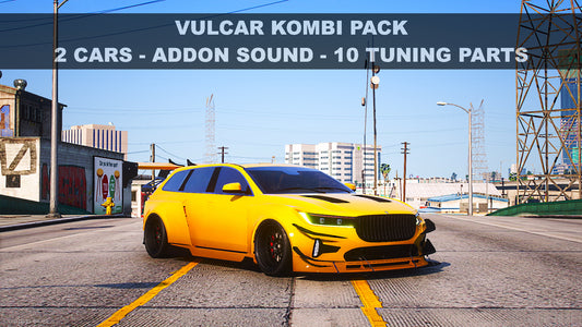 Vulcar Kombi Pack | Addon Sound | 10 Tuning Parts | Livery Map | Scratch Made