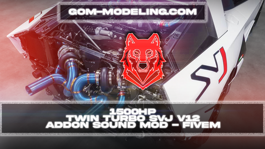 1500HP Twin Turbo SVJ V12 | Custom Vehicle Sound