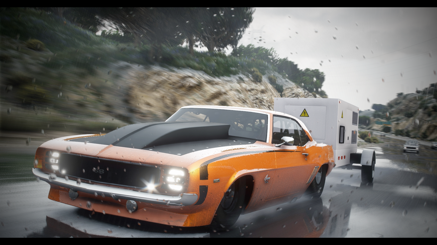 1969 Chevrolet Camaro SS Drag Car "Sick Seconds" + Templated - DEVELOPER Z3D