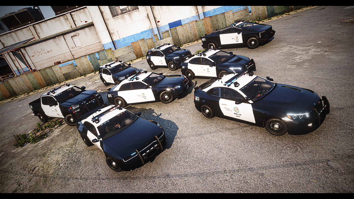 Police Pack 1 | 8 Vehicles | Addon Sound | 135 Tuning Parts | Liveries | Scratch Made