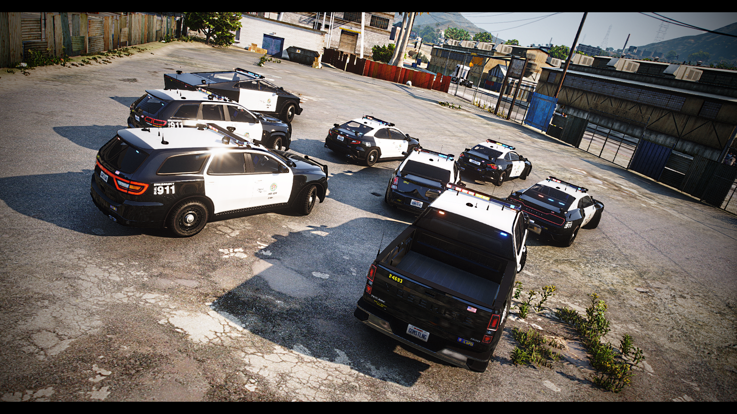 Police Pack 1 | 8 Vehicles | Addon Sound | 135 Tuning Parts | Liveries | Scratch Made