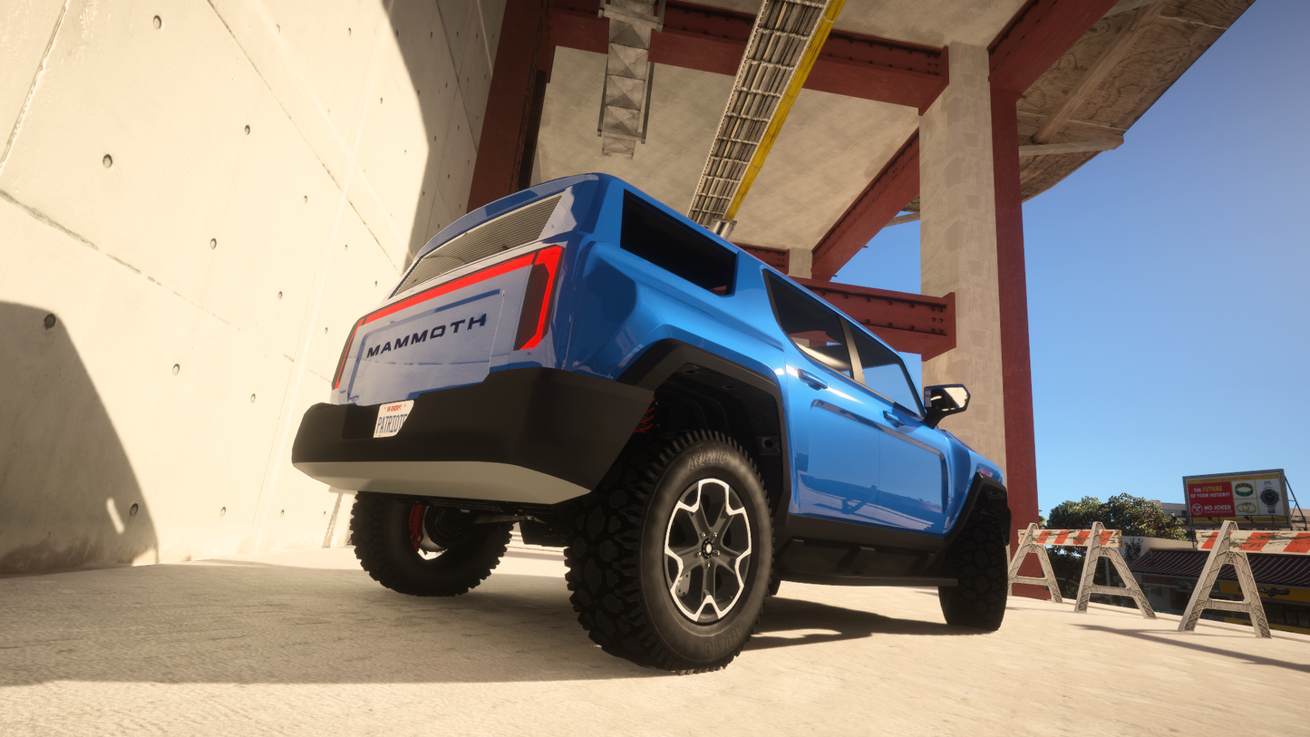 Mammoth Patriot-E SUV | 4WS SCRIPT | 9 Tuning Parts | Livery Map | Scratch Made