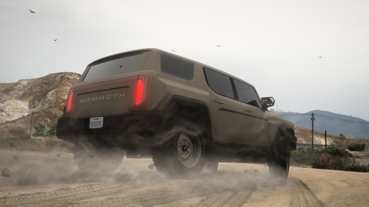 Mammoth Patriot-E SUV | 4WS SCRIPT | 9 Tuning Parts | Livery Map | Scratch Made