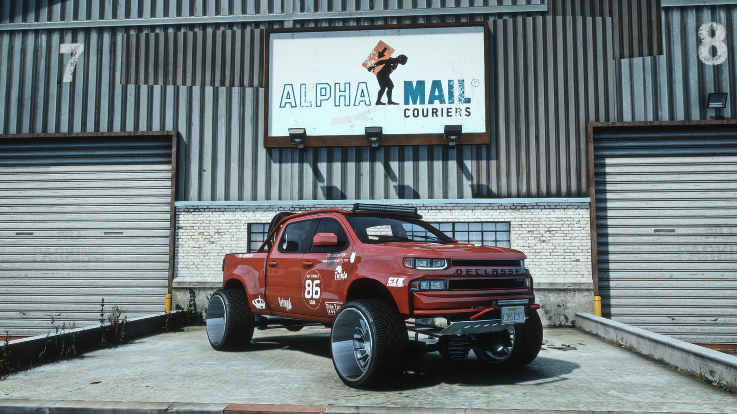 Lifted Truck "RAMPAGE" Pack 1 | 12 Vehicles | 511 Tuning Parts | Liveries | Scratch Made