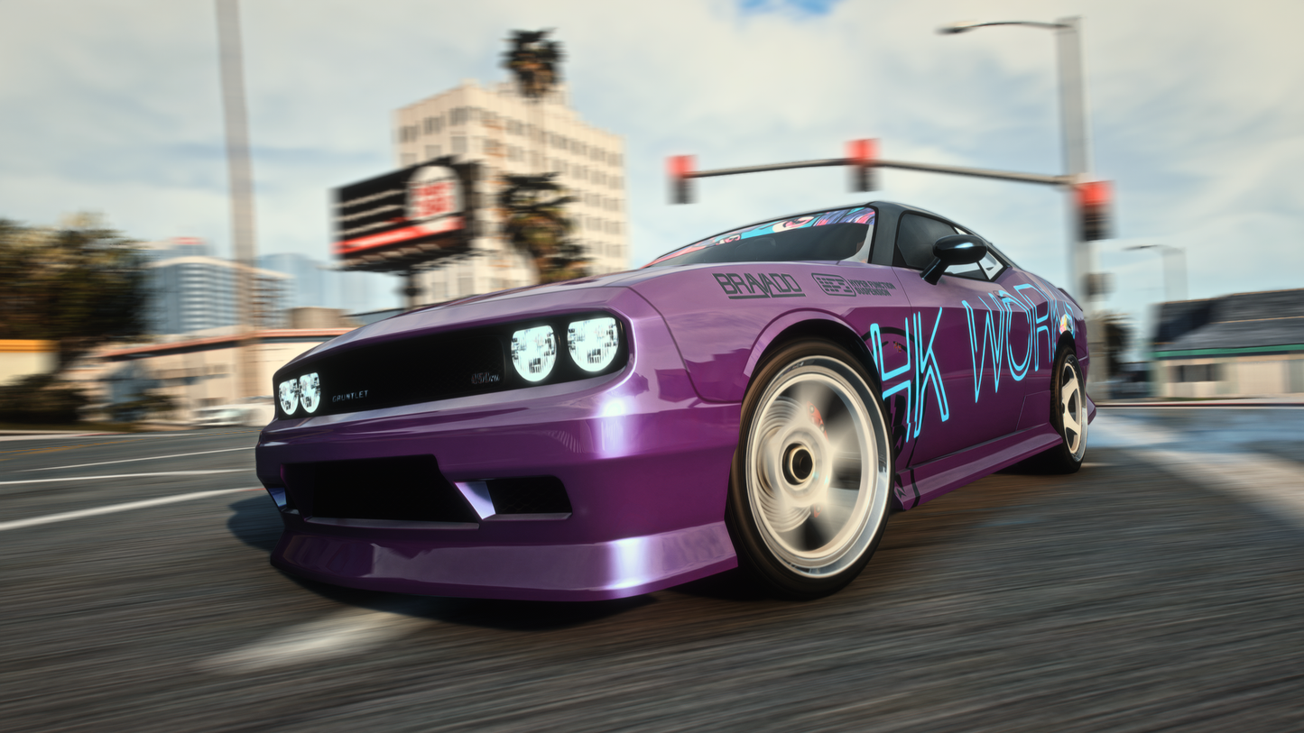 Bravado Gauntlet A/C | Addon Sound | 6 Seater | 72 Tuning Parts | Liveries | Scratch Made