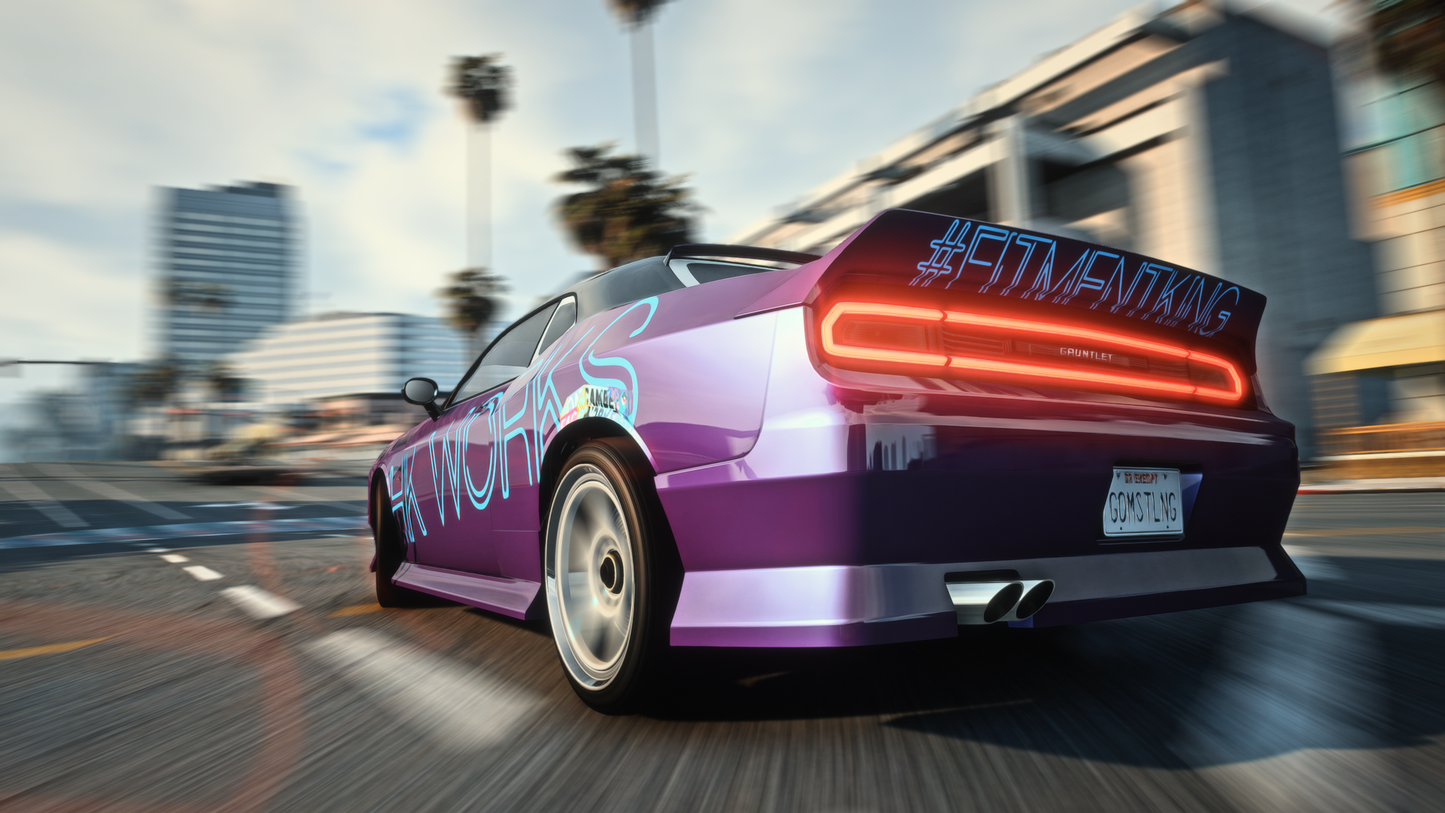 Bravado Gauntlet A/C | Addon Sound | 6 Seater | 72 Tuning Parts | Liveries | Scratch Made