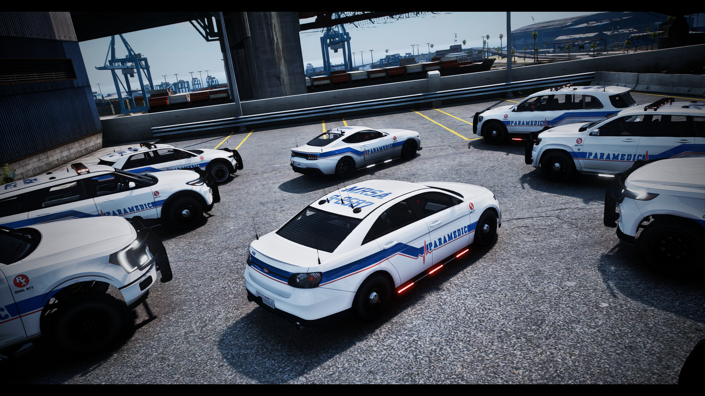 EMS Pack 1 | 10 Vehicles | Addon Sound | 94 Tuning Parts | Liveries | Scratch Made