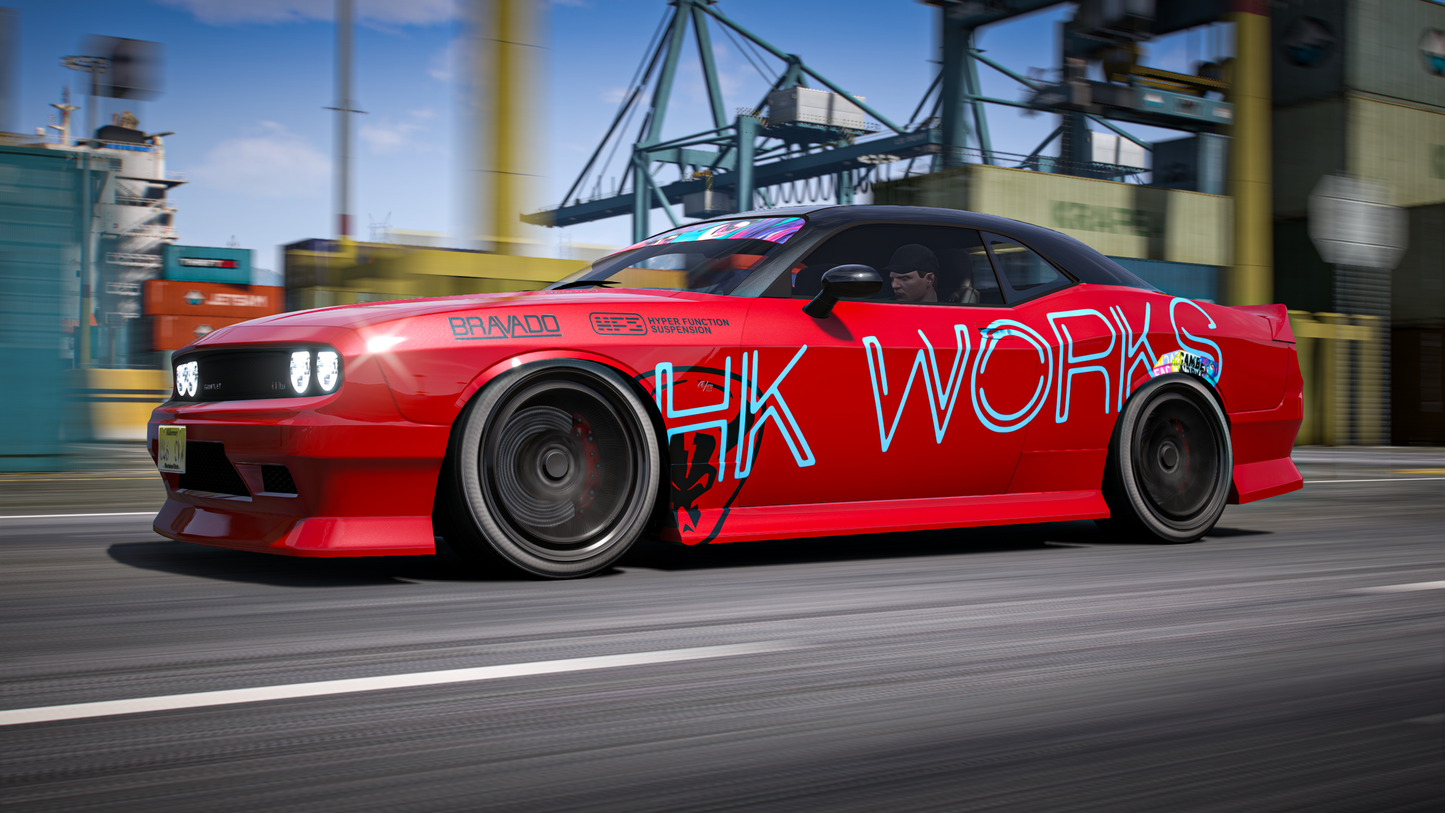 Bravado Gauntlet A/C | Addon Sound | 6 Seater | 72 Tuning Parts | Liveries | Scratch Made