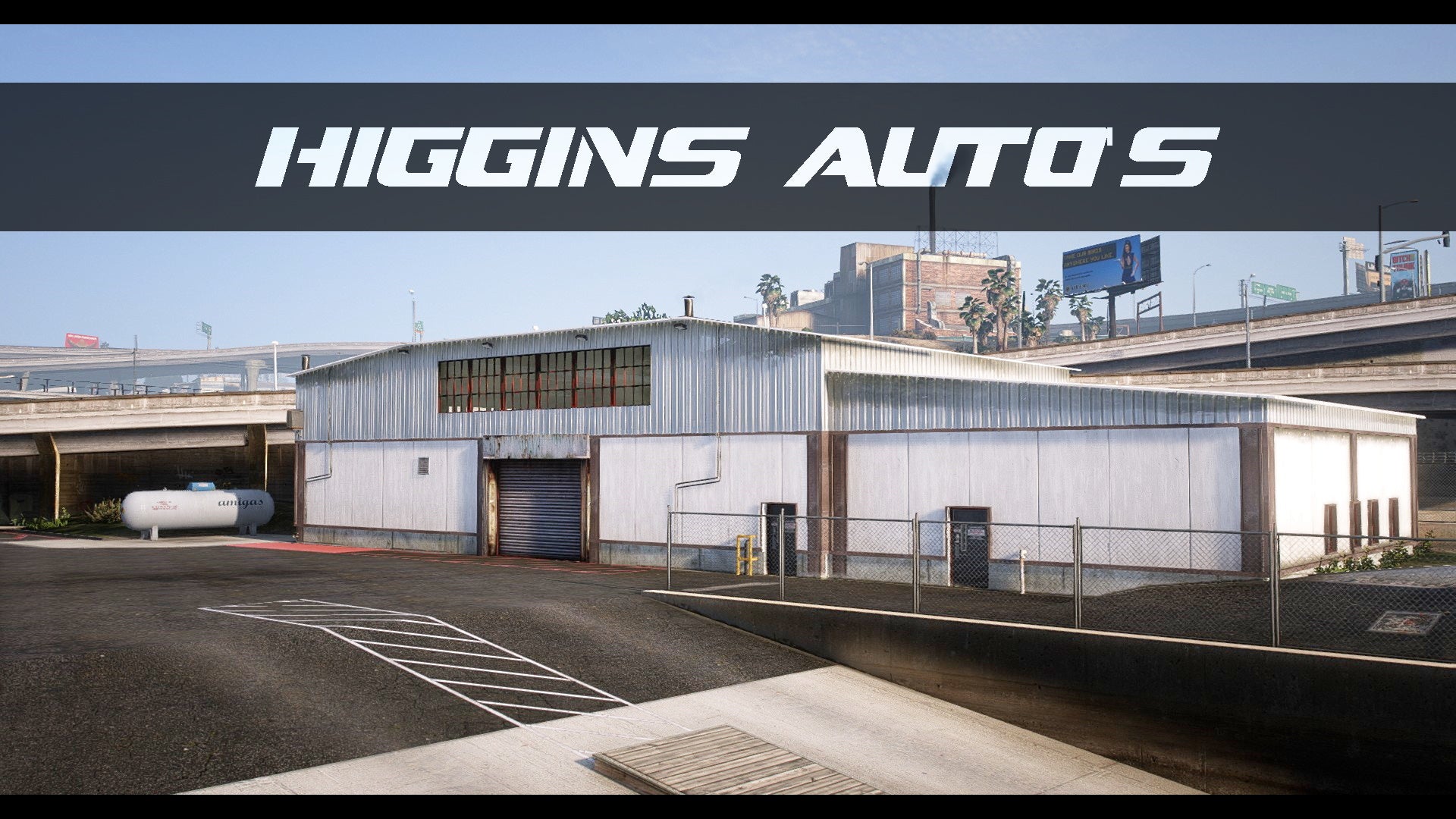 Higgins Auto's Map Edit for GTA5 / FiveM, MLO Interior Garage Shop for FiveM