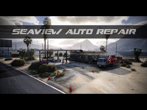 Seaview Auto Repair Map Edit for GTA5 / FiveM, MLO Interior Garage Shop for FiveM